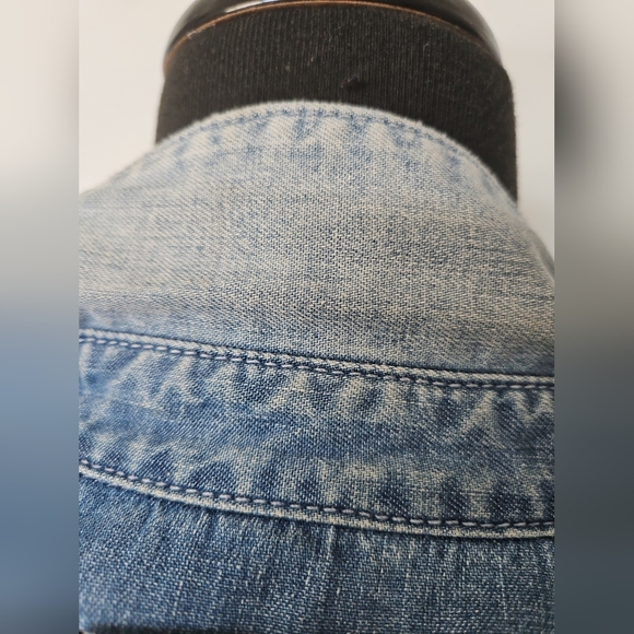 $1,130 GIVENCHY Stars Denim Button-Up 42 (IT) 8 (US) Medium - Picture 5 of 12